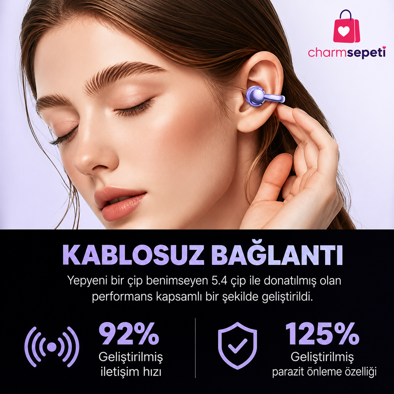 CharmPods™ Charm Detaylı Bluetooth Kulaklık